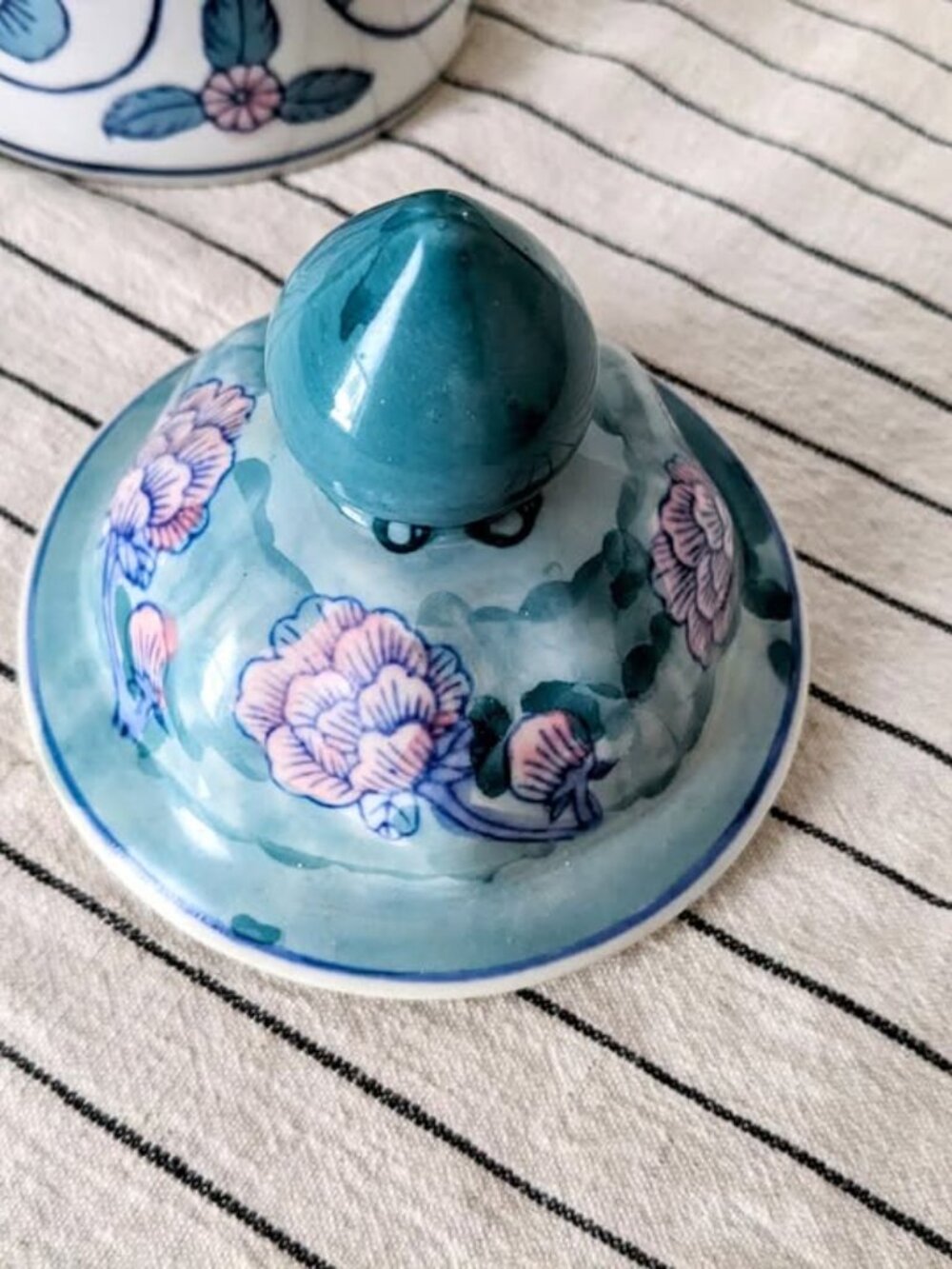 Vintage Ceramic Jar or Vase With Lid - Picture 2 of 3